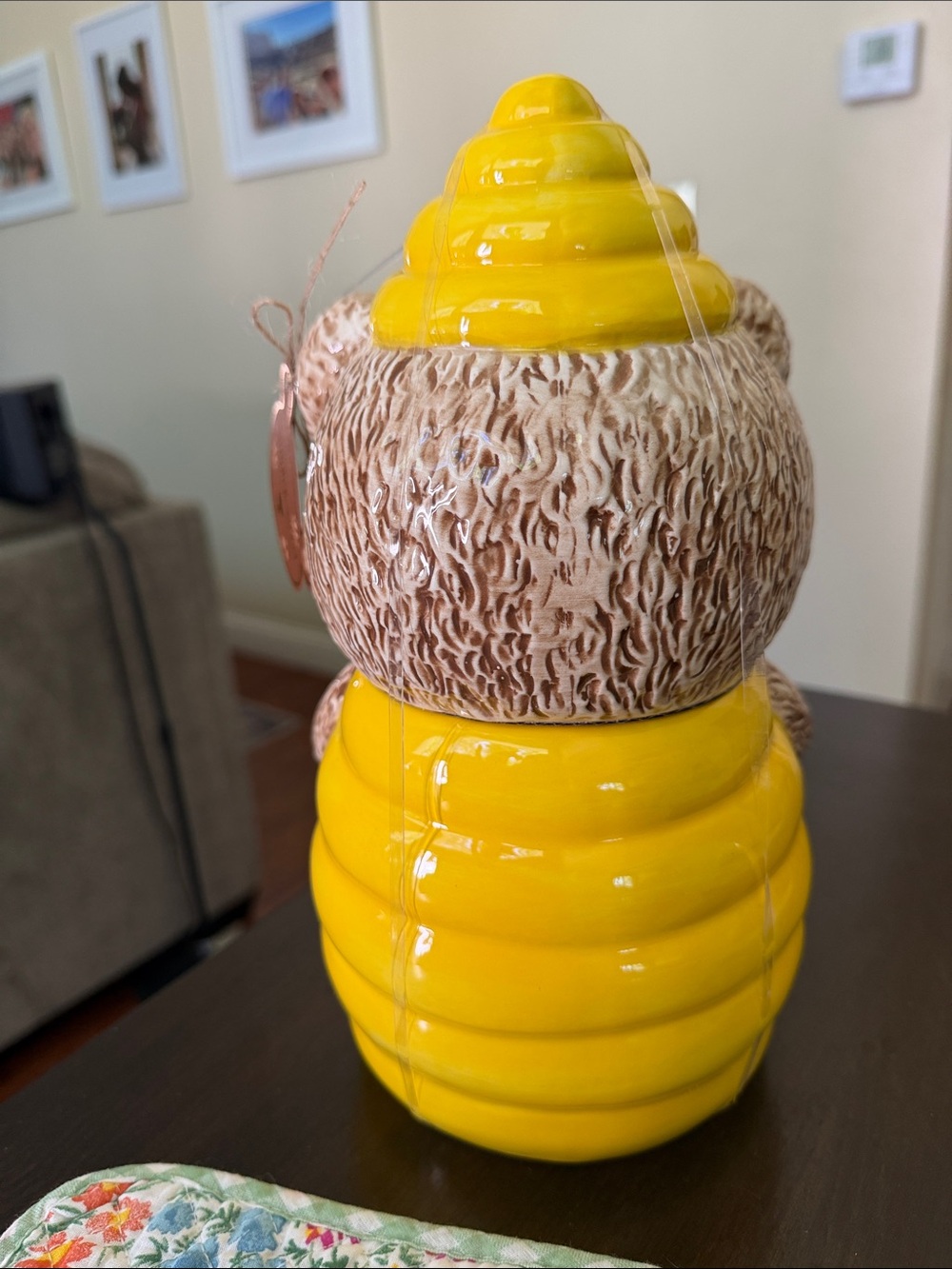 NWT Teddy Bear Beehive Cookie Jar - Picture 3 of 5